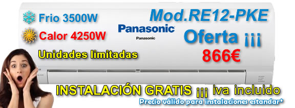 Oferta aire acondicionado 1x1