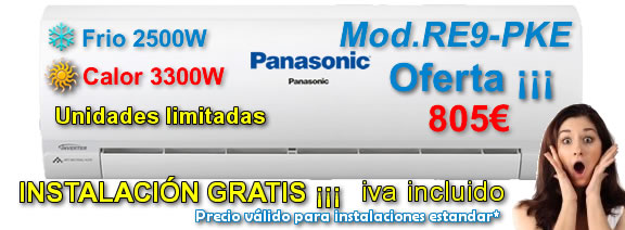 Oferta aire acondicionado 1x1